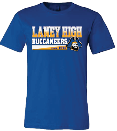*T-Shirt Contrast in Blue | Laney Spirit Wear